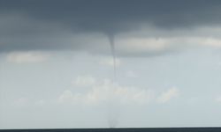 Alanya'da denizde hortum oluştu