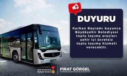 Bayramda Ücretsiz Ulaşım Desteği…