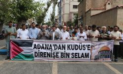 Adana'da İsrail'in Gazze'yi işgali protesto edildi
