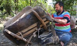 Ata mesleği semerciliği prefabrik atölyesinde sürdürüyor
