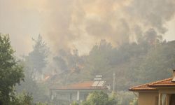 GÜNCELLEME 2 - Fethiye'de çıkan orman yangınına havadan ve karadan müdahale ediliyor