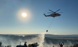 GÜNCELLEME 3 - Çanakkale'de ormanlık alanda çıkan yangın büyük ölçüde kontrol altına alındı