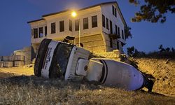 Kahramanmaraş'ta beton mikserinin devrilmesi sonucu 1 kişi yaralandı