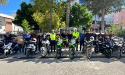 Bozyazı'da motosiklet sürücülerine trafik eğitimi verildi