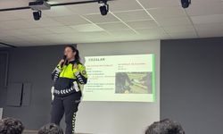 Gazipaşa'da 'Kask Candır' projesiyle motosiklet kullanıcılarına yönelik bilgilendirme yapıldı