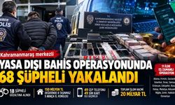 Kahramanmaraş merkezli yasa dışı bahis operasyonunda 68 şüpheli yakalandı