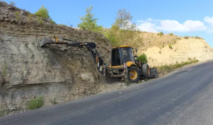 Antalya Manavgat yollarında kış mesaisi