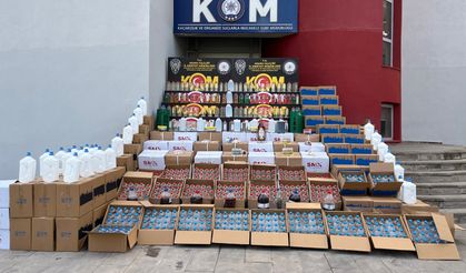 Adana'da sahte içki operasyonunda 17 şüpheli yakalandı