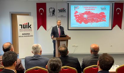 Adana'da, TÜİK'in 100. yılı kapsamında etkinlikler düzenlendi