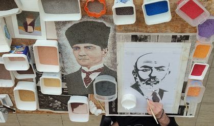 Atık mermerleri sanat eserine dönüştürüyor