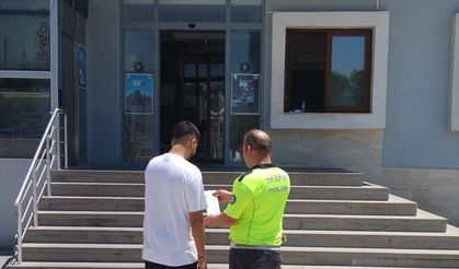 Mersin'de otoyolda trafiği tehlikeye düşüren sürücüye 21 bin 629 lira ceza