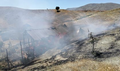 Malatya'da barakada çıkan yangın söndürüldü
