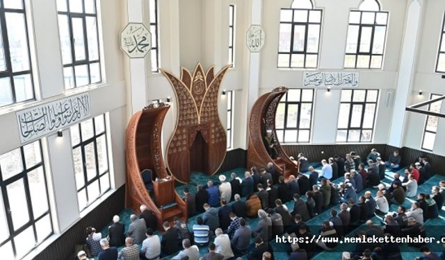 Ali Mahçiçek Camii dualarla ibadete açıldı