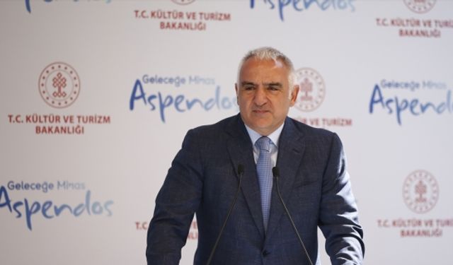 Bakan Ersoy, Aspendos Geleceğe Miras Tanıtım Toplantısı'nda konuştu: