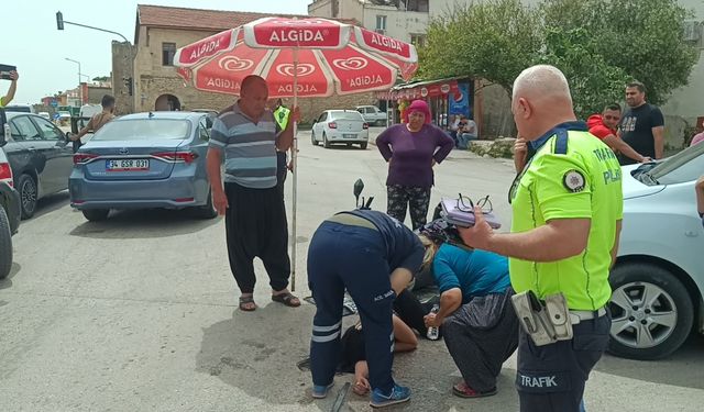 Adana'da elektrikli bisiklet sürücüsü kazada yaralandı