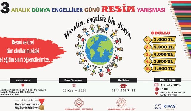 Özel Çocuklar İçin Ödüllü Resim Yarışması Düzenlenecek