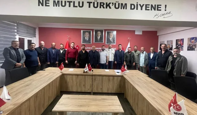 Edirne Keşan'da MHP'nin yeni yönetiminden görev dağılımı