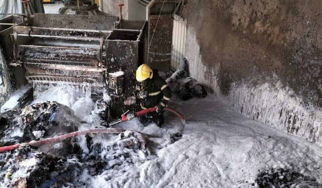 Kahramanmaraş’ta işyeri yangını korkuttu