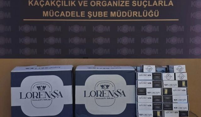 Anamur'da 66 bin kaçak makaron ele geçirildi