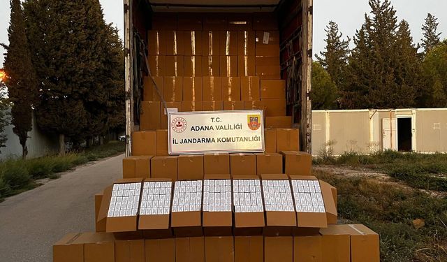 Adana'da 6 milyon 500 bin kaçak makaron ele geçirildi