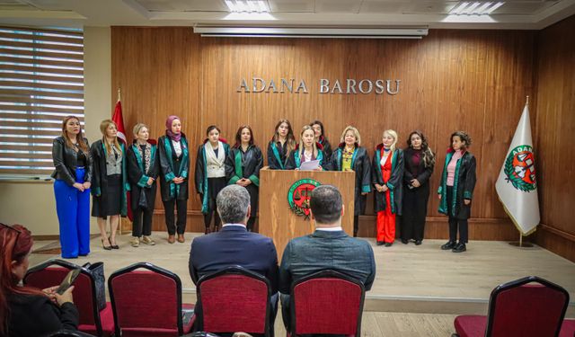 Adana Barosundan 'Kadına Yönelik Şiddete Karşı Uluslararası Mücadele Günü' açıklaması