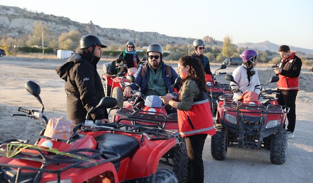 Kapadokya'da turistlere yönelik kullanılan arazi araçları denetlendi