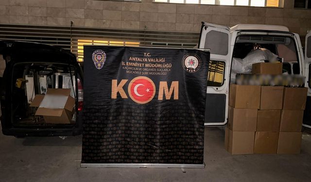 Antalya'da son bir haftada kaçakçılık operasyonlarında 43 şüpheli yakalandı