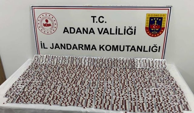 Adana'da 5 bin uyuşturucu etkili hap ele geçirildi
