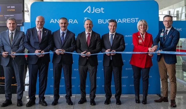 AJet'in Ankara-Bükreş hattındaki ilk uçuşu yapıldı