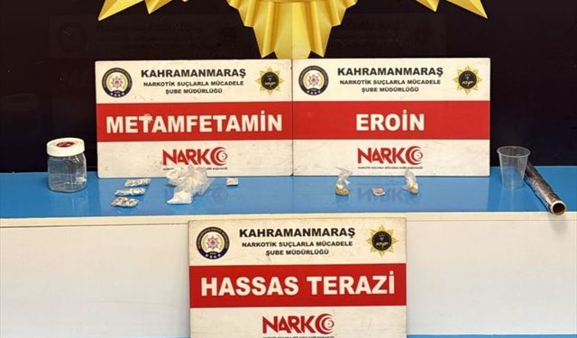Kahramanmaraş'ta uyuşturucu operasyonunda yakalanan 3 şüpheli tutuklandı
