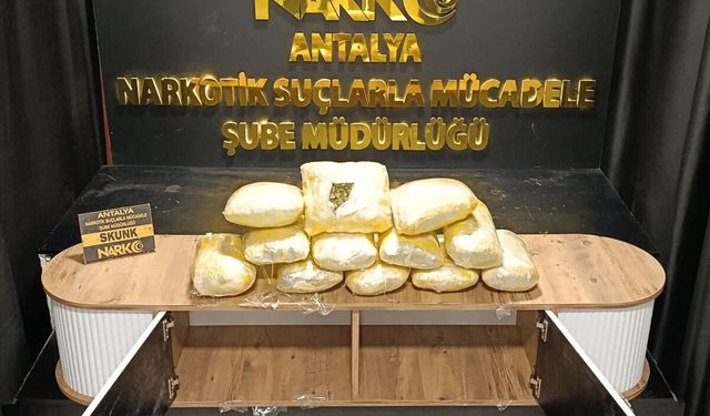 Antalya'da kargo yoluyla uyuşturucu sevkiyatına yönelik operasyonda 1 kişi tutuklandı