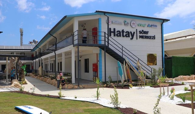 Hatay Sörf Merkezi'nin yeni yerleşkesi törenle hizmete açıldı