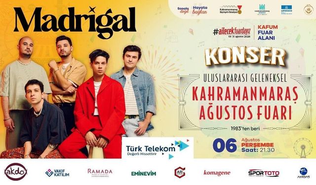 Madrigal, Perşembe Günü KAFUM’da Sahne Alacak