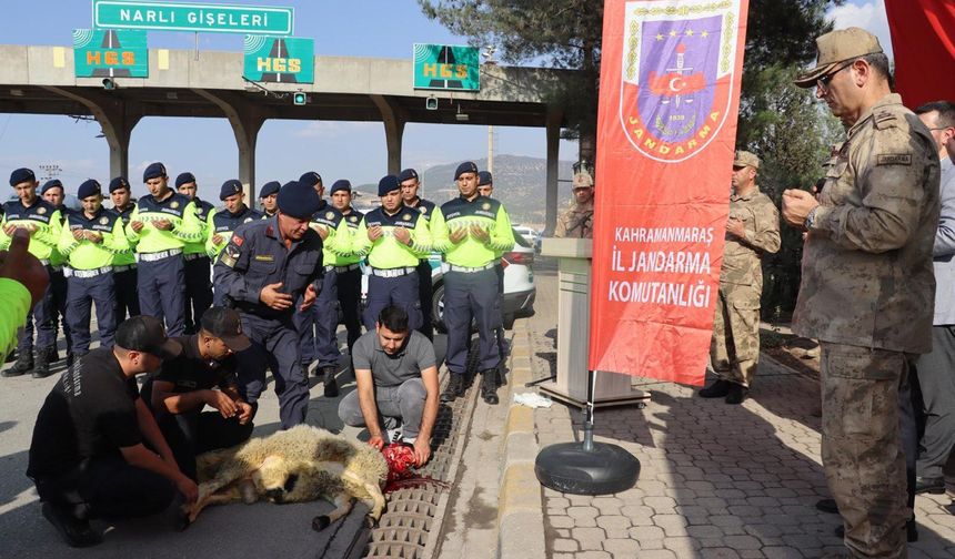 Kahramanmaraş Otoyol Jandarma Komutanlığı, TAG Otoyolunu Teslim Aldı