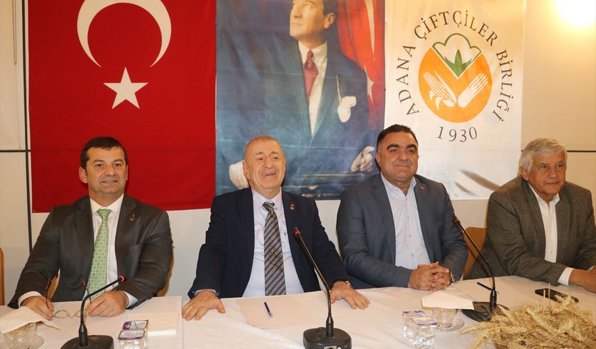 Zafer Partisi Genel Başkanı Ümit Özdağ, Adana Çiftçiler Birliğini ziyaret etti