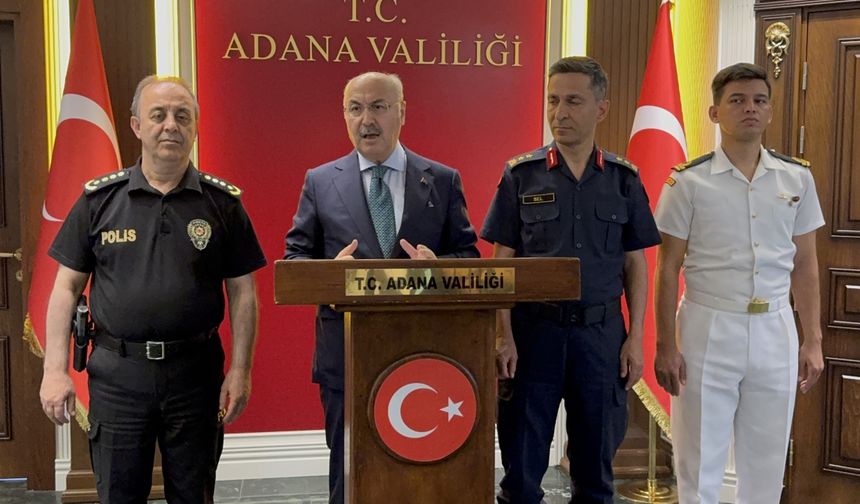 Adana Valisi Köşger, nisandaki asayiş olaylarını değerlendirdi: