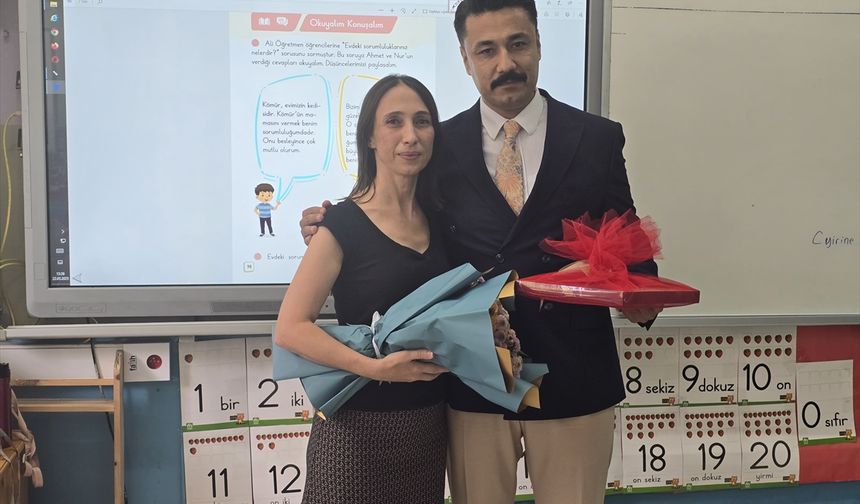 Altınözü Kaymakamı Sert'ten ilkokul öğretmenine ziyaret