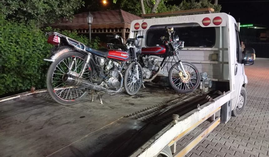 Hatay'da motosikletle yarış yapan 2 sürücüye 96 bin 225 lira ceza