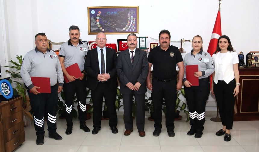 Hatay'da zabıta ekiplerine başarı ödülü verildi