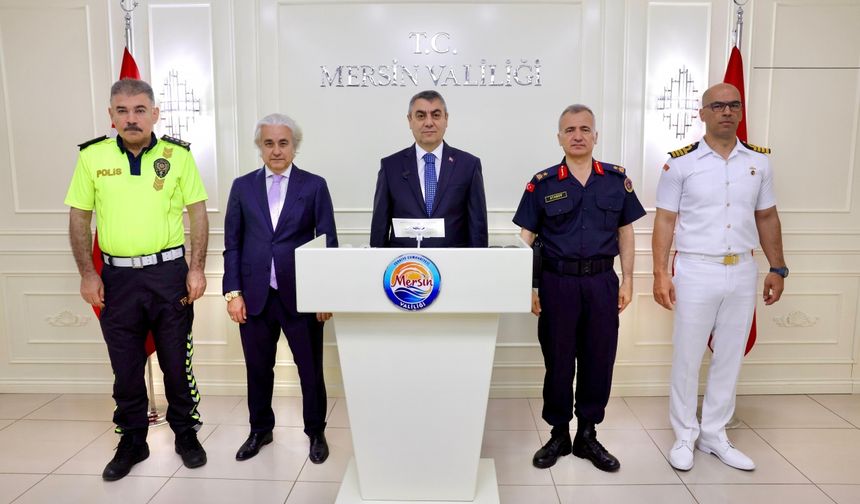 Mersin Valisi Atilla Toros, 4 aylık asayiş çalışmalarını açıkladı