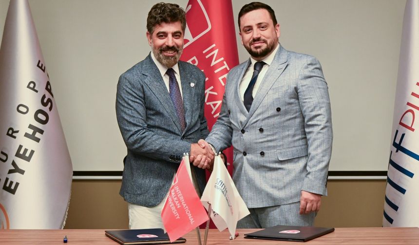 Uluslararası Balkan Üniversitesi ve Sante Plus Grubu işbirliği protokolü imzaladı