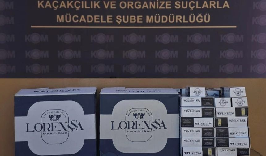 Anamur'da 66 bin kaçak makaron ele geçirildi