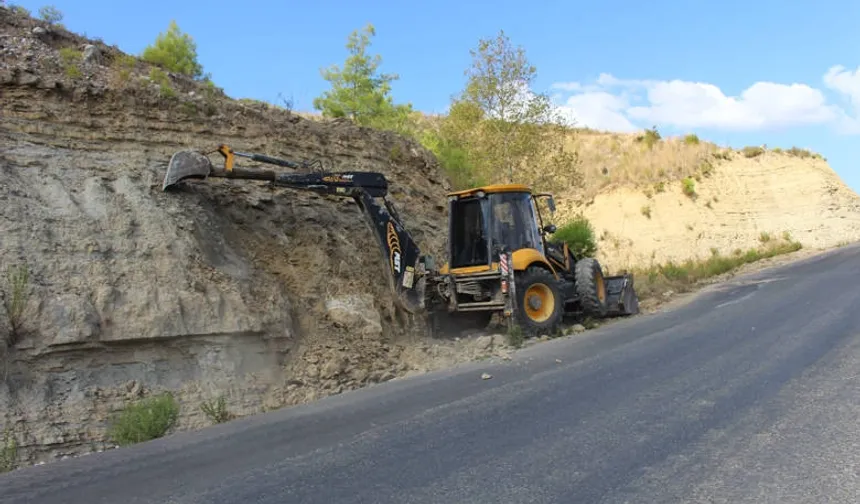 Antalya Manavgat yollarında kış mesaisi