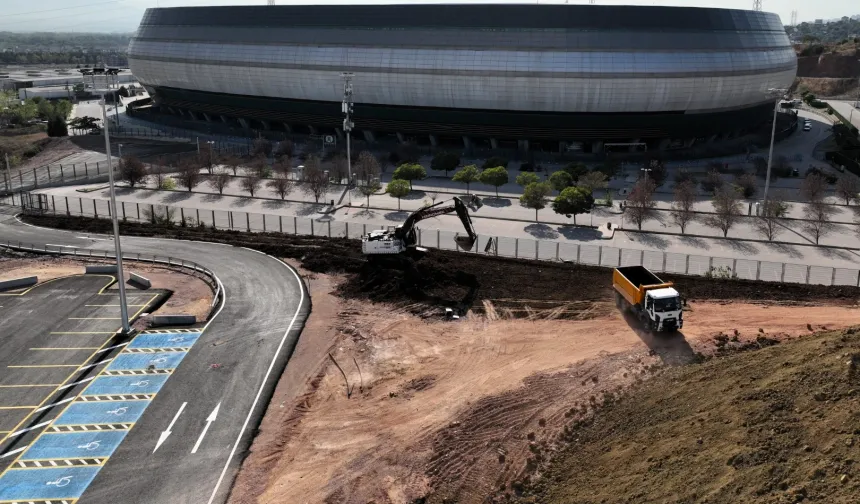 Kocaeli Stadı’nın çevresinde hummalı çalışma