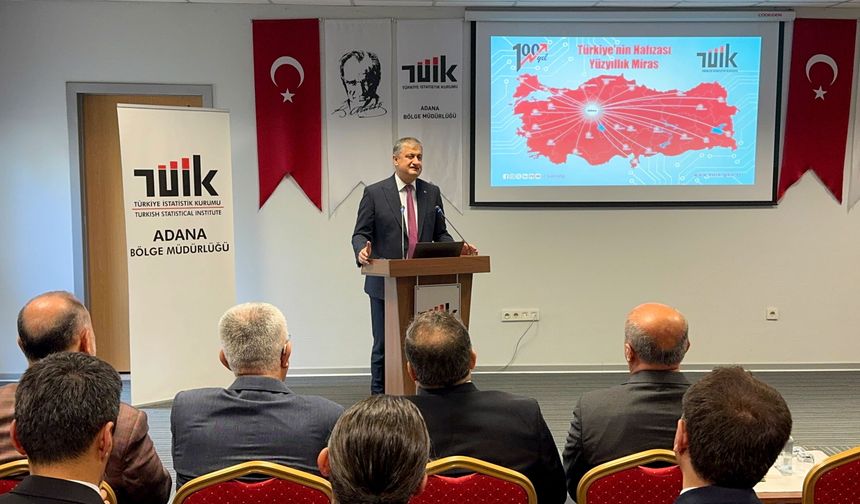 Adana'da, TÜİK'in 100. yılı kapsamında etkinlikler düzenlendi