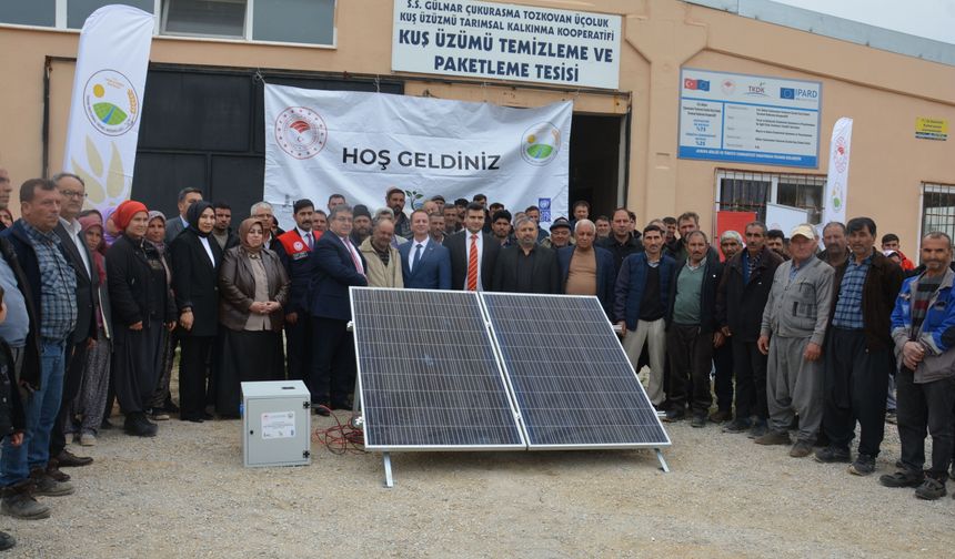 Gülnar'da üreticilere güneş enerjisi paneli dağıtıldı