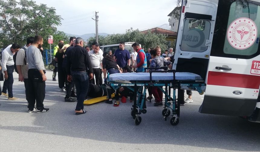 Hatay'da devrilen motosikletin sürücüsü yaralandı