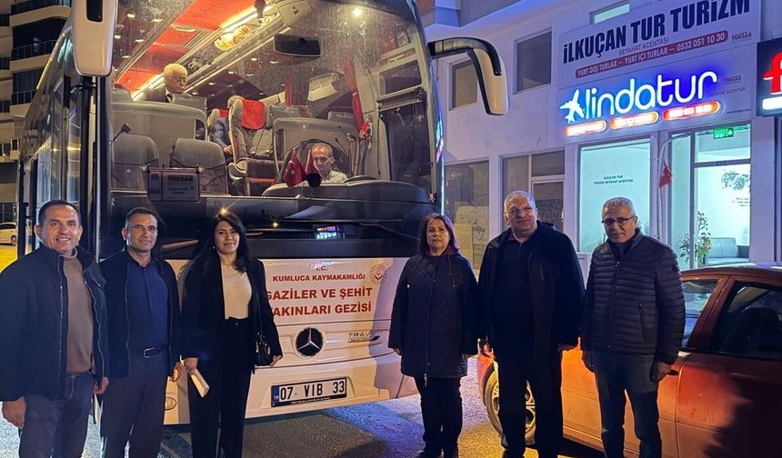 Kumlucalı şehit yakınları ve gaziler, Çanakkale'ye uğurlandı