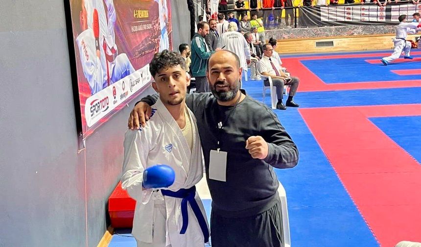 Kahramanmaraşlı karateciden Türkiye ikinciliği