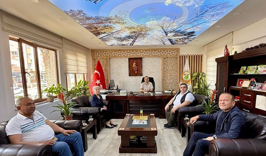 Anamur Gazeteciler Cemiyetinden Orman İşletme Müdürü Yıldırım'a ziyaret